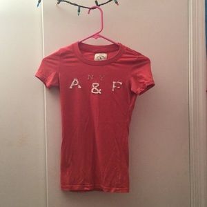 Fitted worn Abercrombie and Fitch t shirt